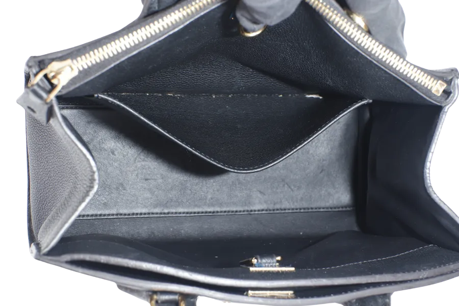 LOUIS VUITTON TAURILLON CITY STEAMER PM BLACK GOLD HARDWARE WITH STRAPS NO DUST COVER