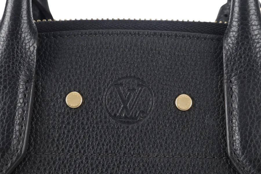 LOUIS VUITTON TAURILLON CITY STEAMER PM BLACK GOLD HARDWARE WITH STRAPS NO DUST COVER