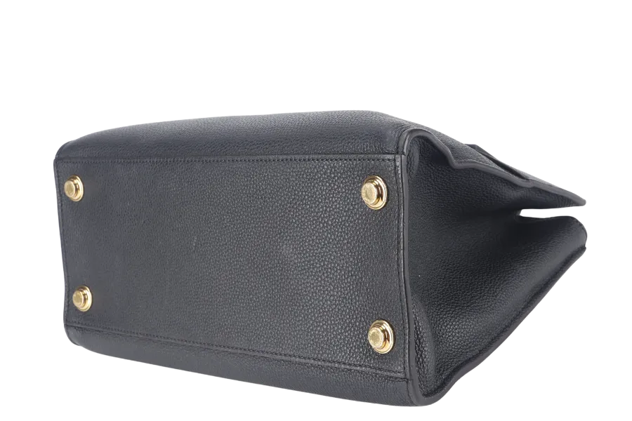 LOUIS VUITTON TAURILLON CITY STEAMER PM BLACK GOLD HARDWARE WITH STRAPS NO DUST COVER