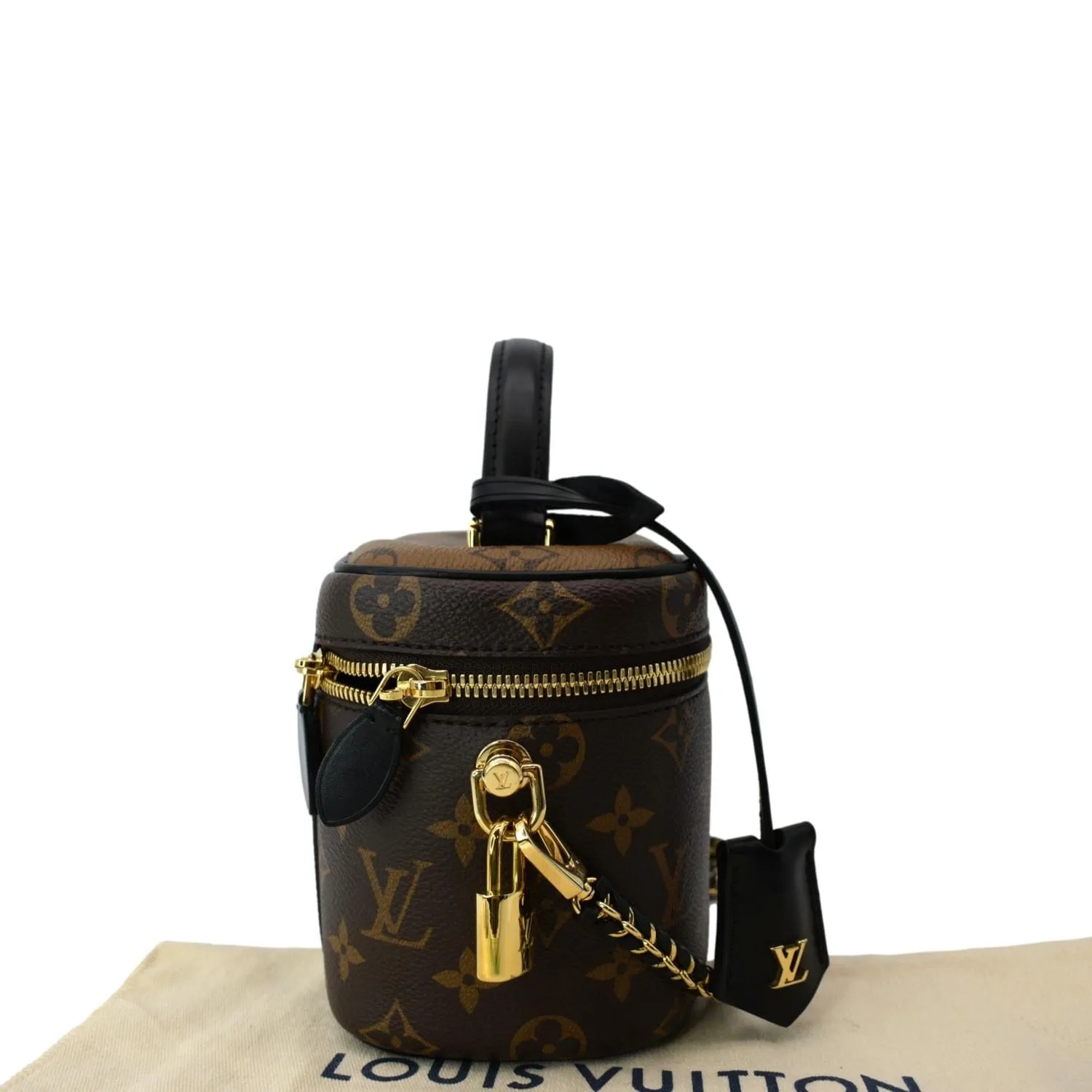 LOUIS VUITTON Vanity PM Monogram Reverse Canvas Crossbody Bag Brown