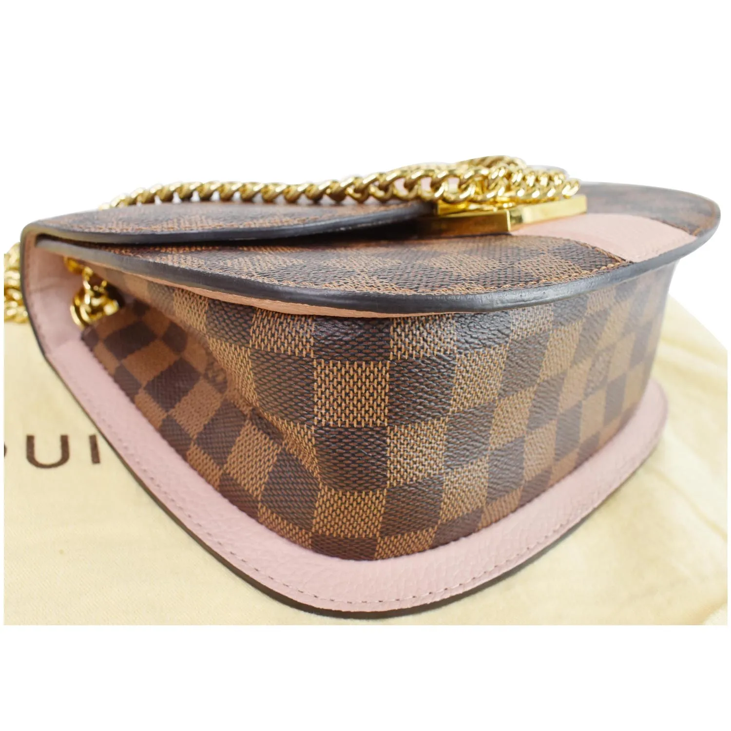 LOUIS VUITTON Wight Damier Ebene Shoulder Crossbody Bag Magnolia