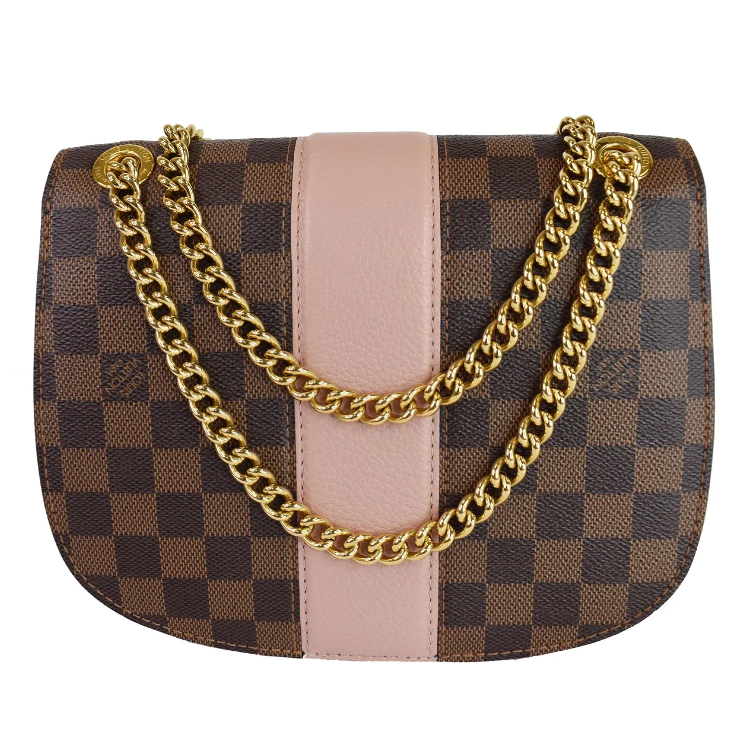 LOUIS VUITTON Wight Damier Ebene Shoulder Crossbody Bag Magnolia