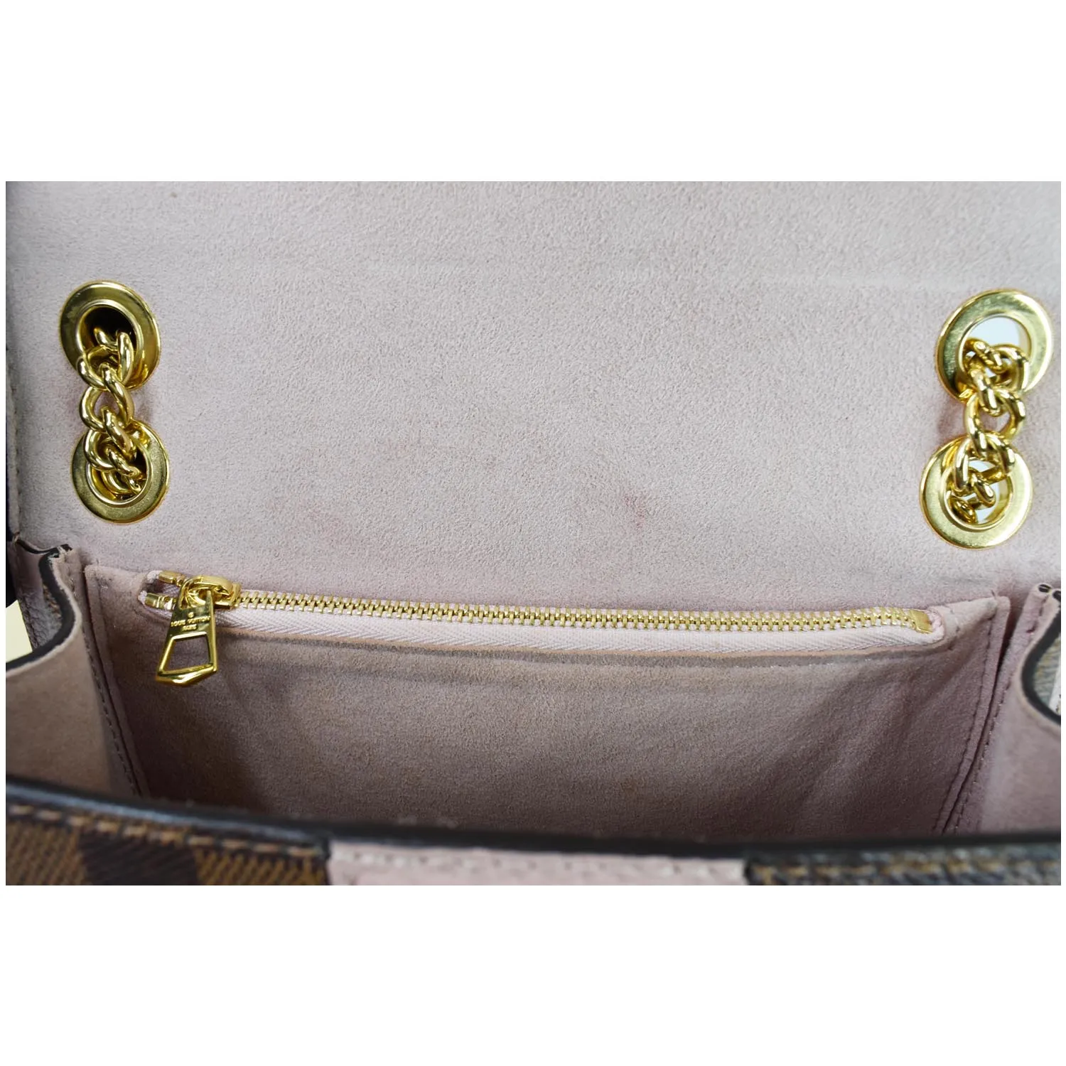 LOUIS VUITTON Wight Damier Ebene Shoulder Crossbody Bag Magnolia