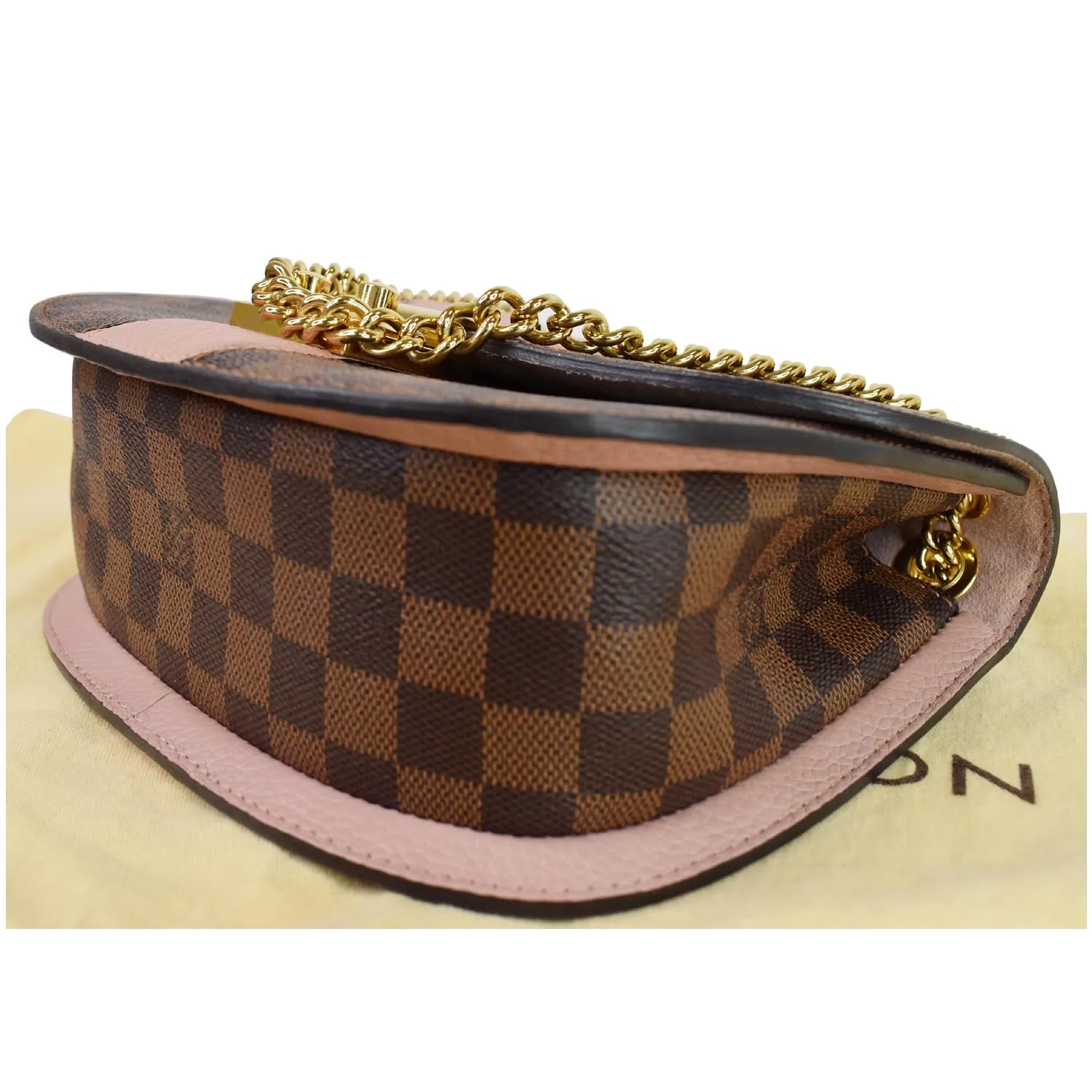 LOUIS VUITTON Wight Damier Ebene Shoulder Crossbody Bag Magnolia