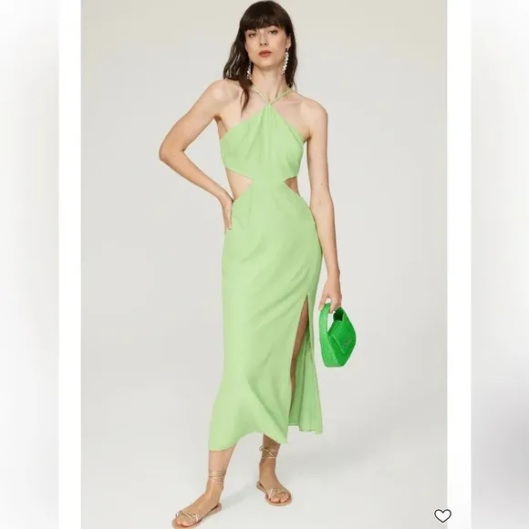 Louna Halter Cutout Midi Dress