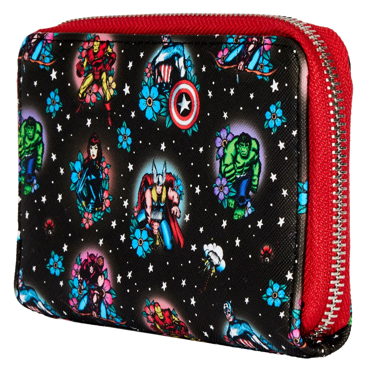 Loungefly Marvel Avengers Tattoo Zip Around Wallet