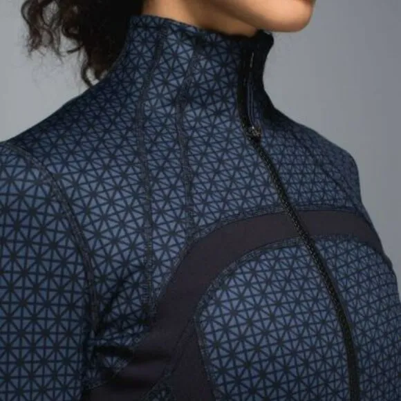 Lululemon Define Jacket Tri Geo Printed Inkwell Black