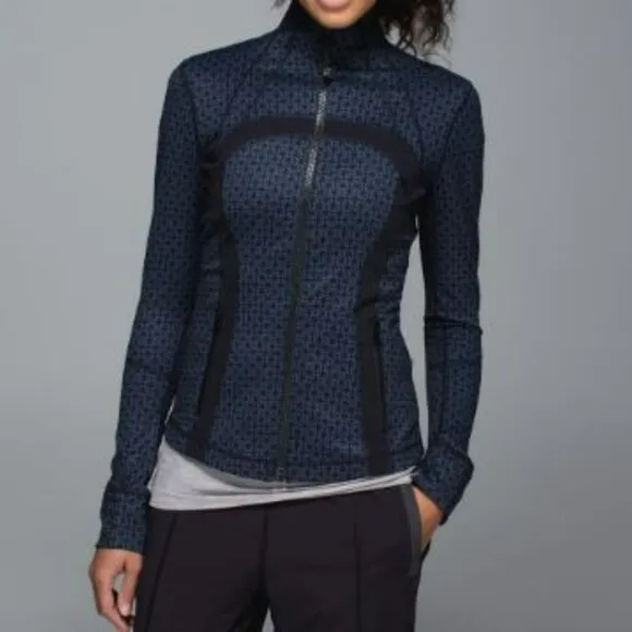 Lululemon Define Jacket Tri Geo Printed Inkwell Black