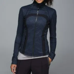 Lululemon Define Jacket Tri Geo Printed Inkwell Black