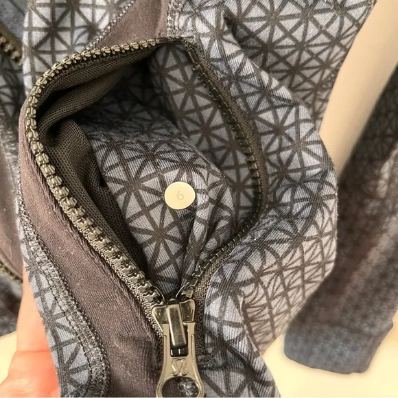 Lululemon Define Jacket Tri Geo Printed Inkwell Black