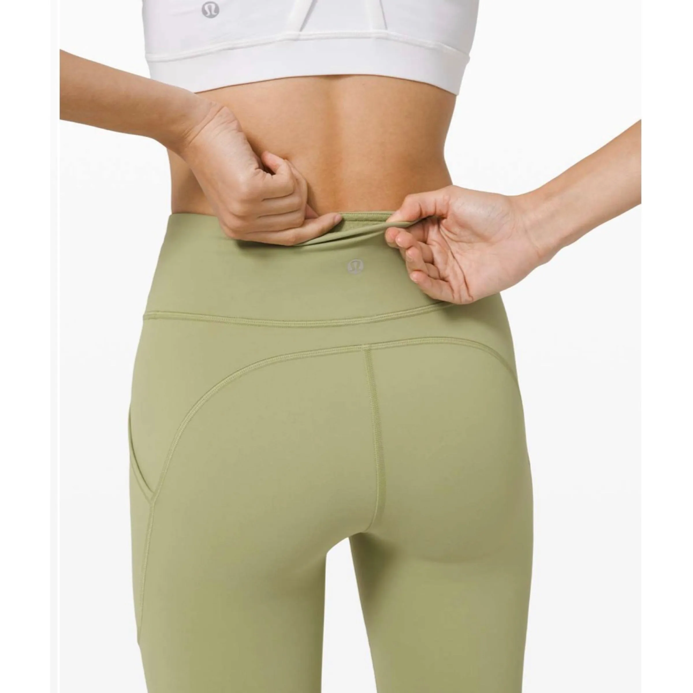 LULULEMON Invigorate High-Rise Crop 23" Vista Green Size 6