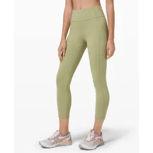 LULULEMON Invigorate High-Rise Crop 23" Vista Green Size 6
