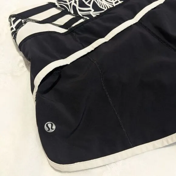 Lululemon Speed Short Black Angel Wings W7B38S
