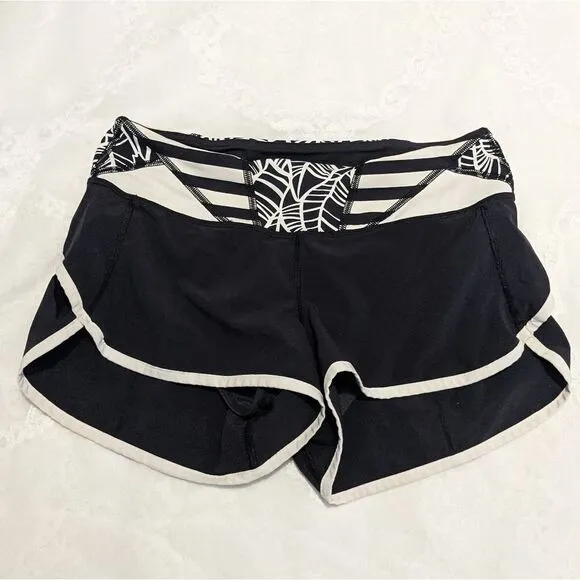 Lululemon Speed Short Black Angel Wings W7B38S