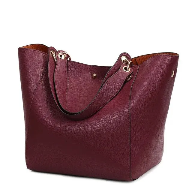 Luxury Leather Shoulder Bags for women Large Purses