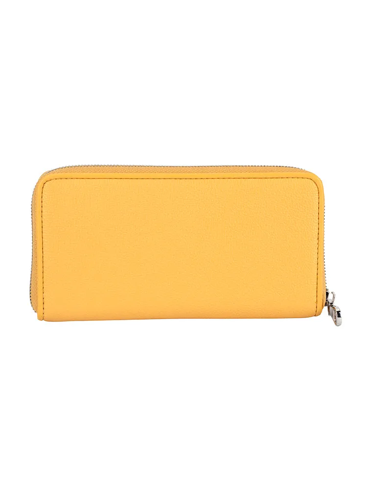 Lyon Zip Around Purse - Yellow