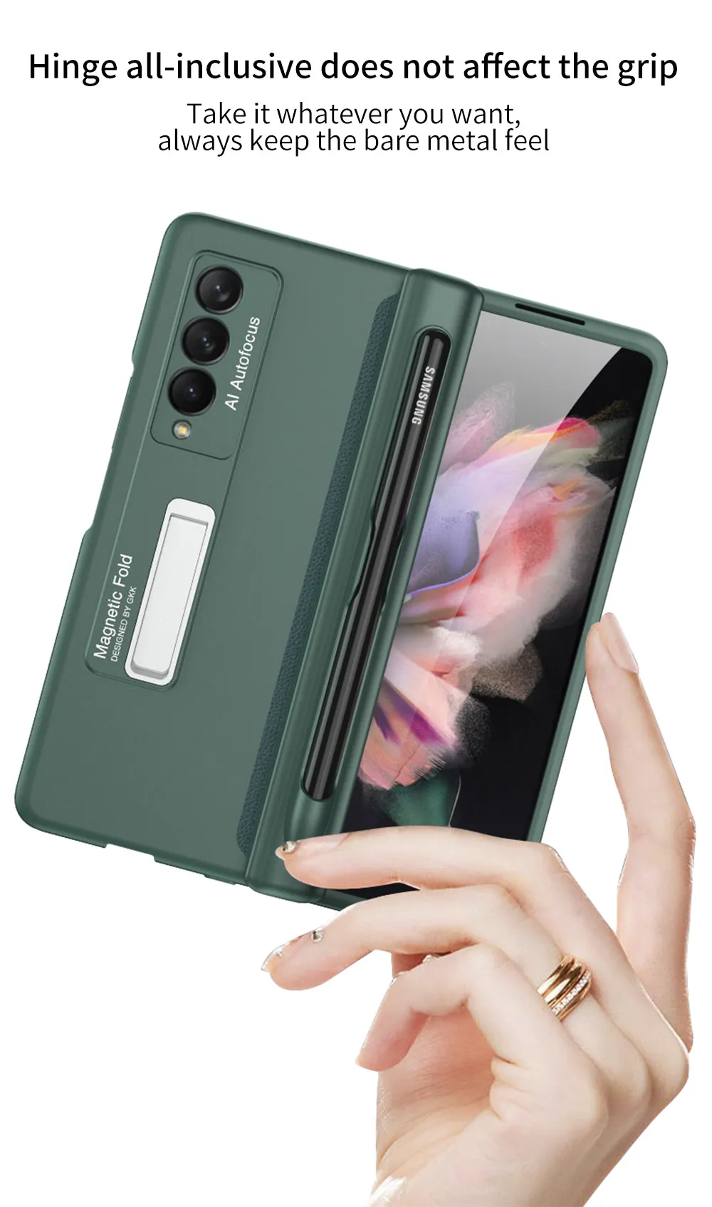 Magnetic All-inclusive Protection Case Cover For Samsung Galaxy Z Fold 3 5G
