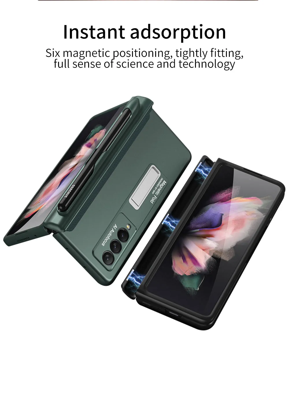 Magnetic All-inclusive Protection Case Cover For Samsung Galaxy Z Fold 3 5G