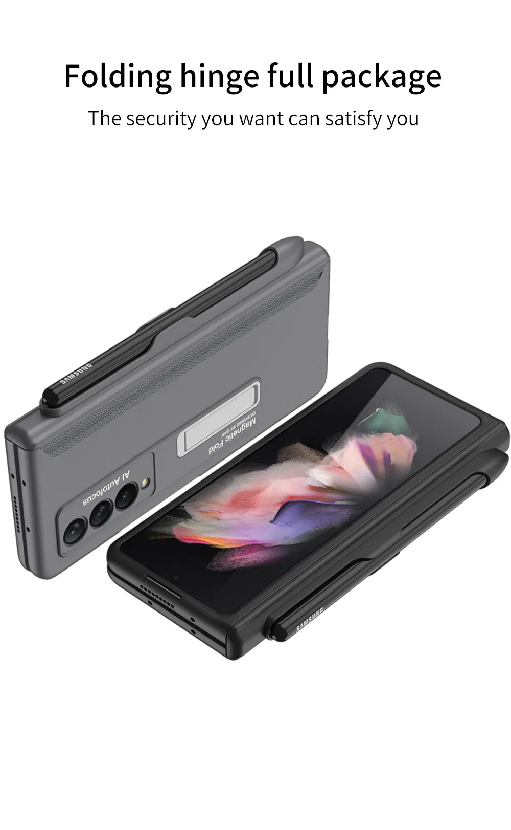Magnetic All-inclusive Protection Case Cover For Samsung Galaxy Z Fold 3 5G