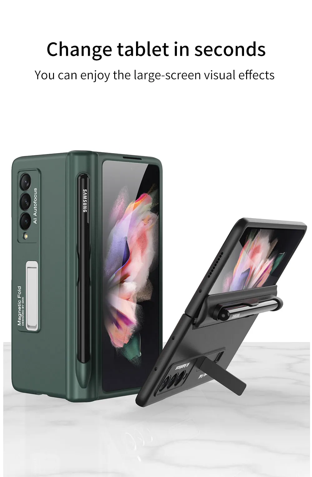 Magnetic All-inclusive Protection Case Cover For Samsung Galaxy Z Fold 3 5G