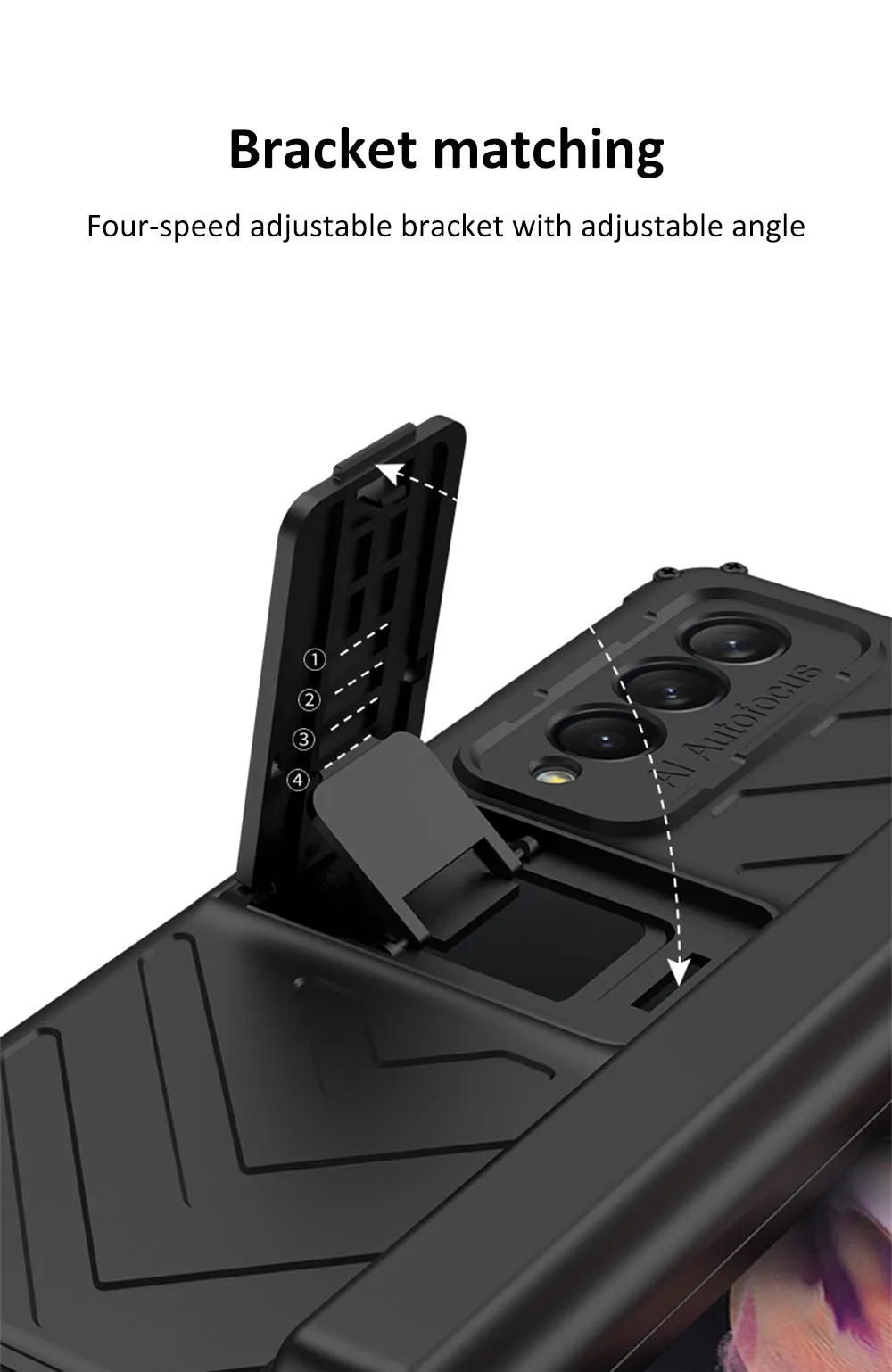 Magnetic Hinge Frame Pen Case Cover For Samsung Galaxy Z Fold 3 All-included Tempered Glass Plastic Case For Samsung Z Fold3