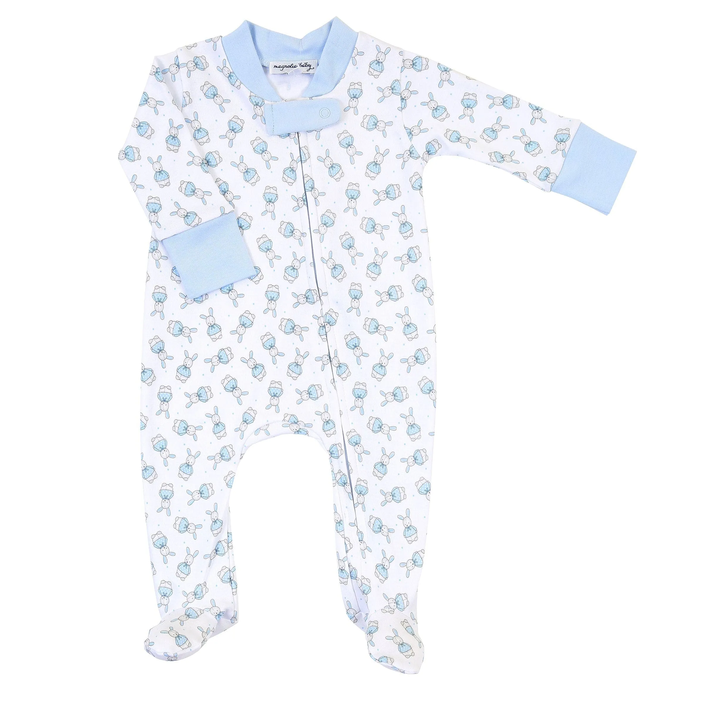 Magnolia Baby Blue 'Polka Dot Bunny' Babygrow
