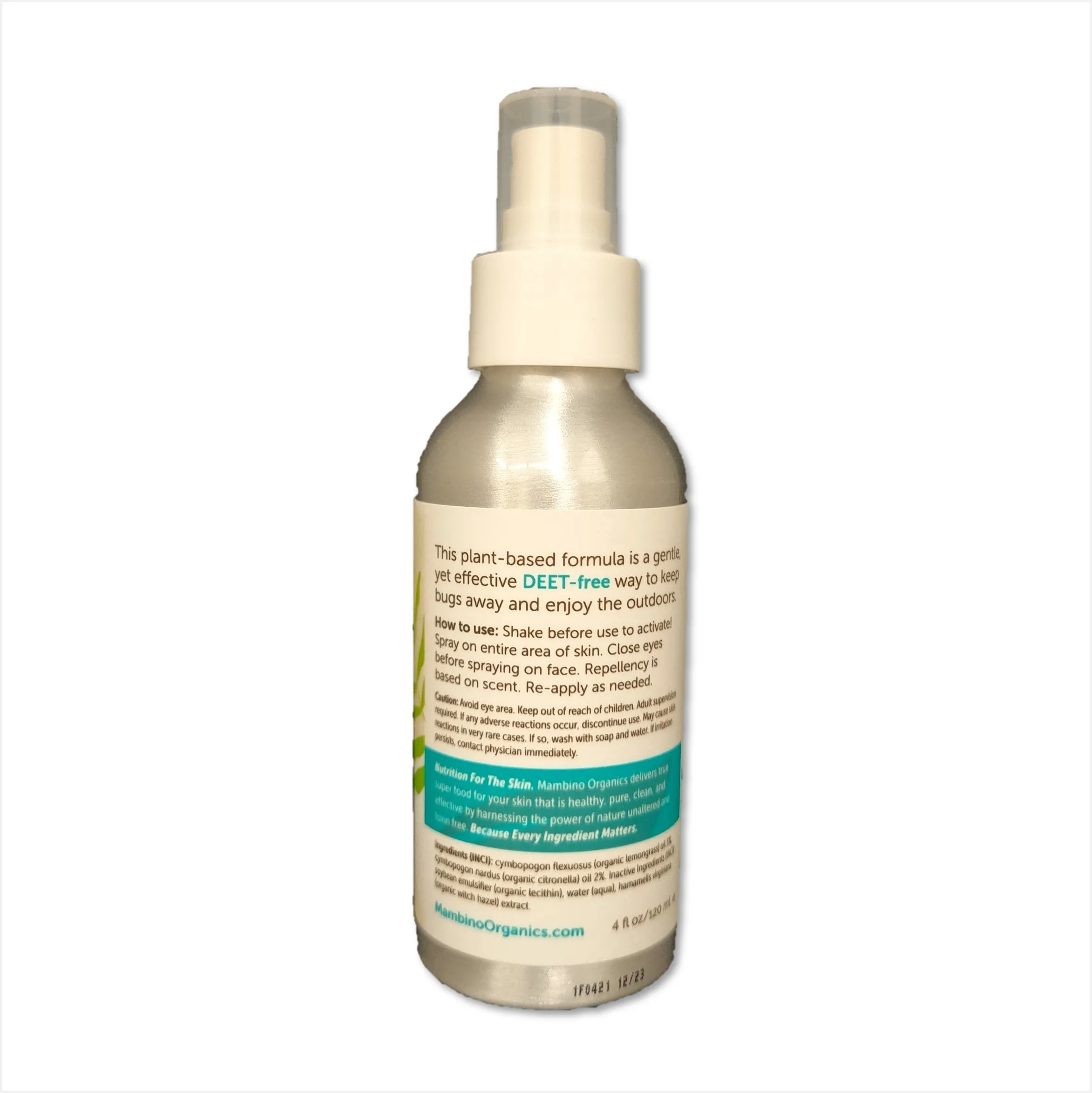 Mambino Organics Anti-Bug Repellent Spray – Lemongrass   Citronella 120ml