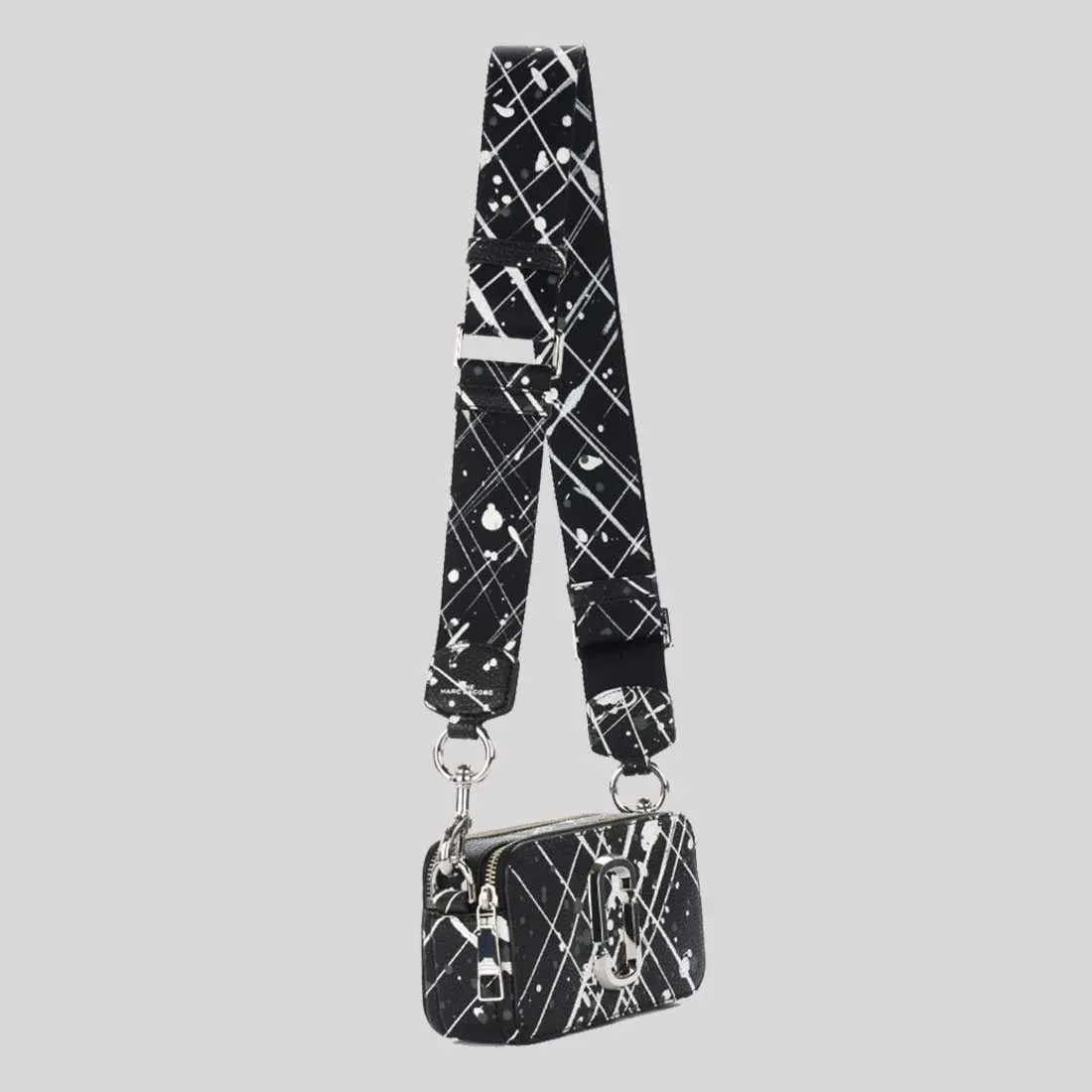 MARC JACOBS The Splatter Snapshot Shoulder Bag Black Multi RB-H153L01SP22
