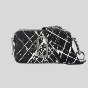 MARC JACOBS The Splatter Snapshot Shoulder Bag Black Multi RB-H153L01SP22