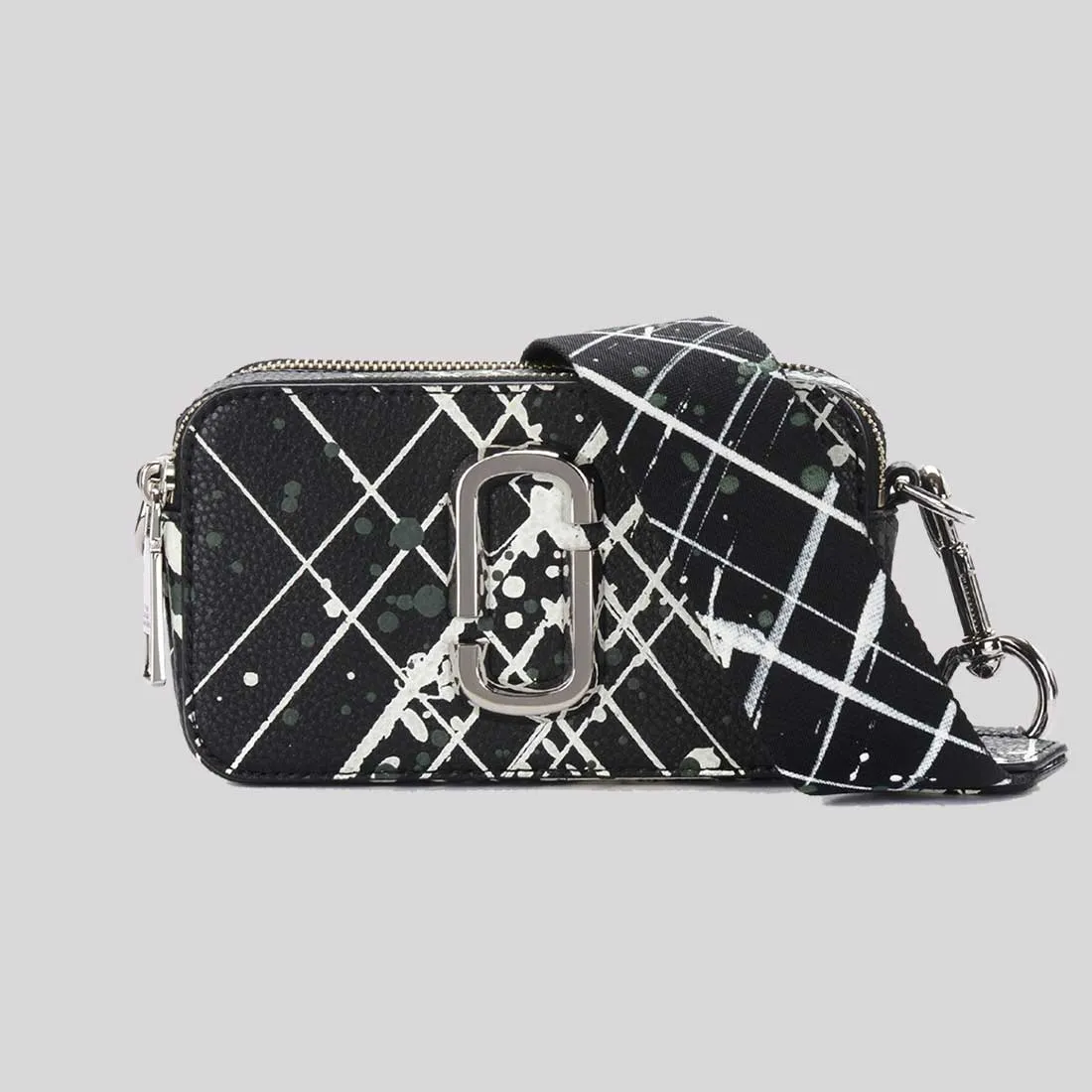 MARC JACOBS The Splatter Snapshot Shoulder Bag Black Multi RB-H153L01SP22