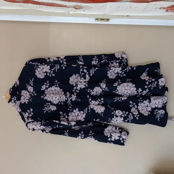 Marissa Webb Collective Navy Floral Wrap Dress