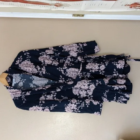 Marissa Webb Collective Navy Floral Wrap Dress