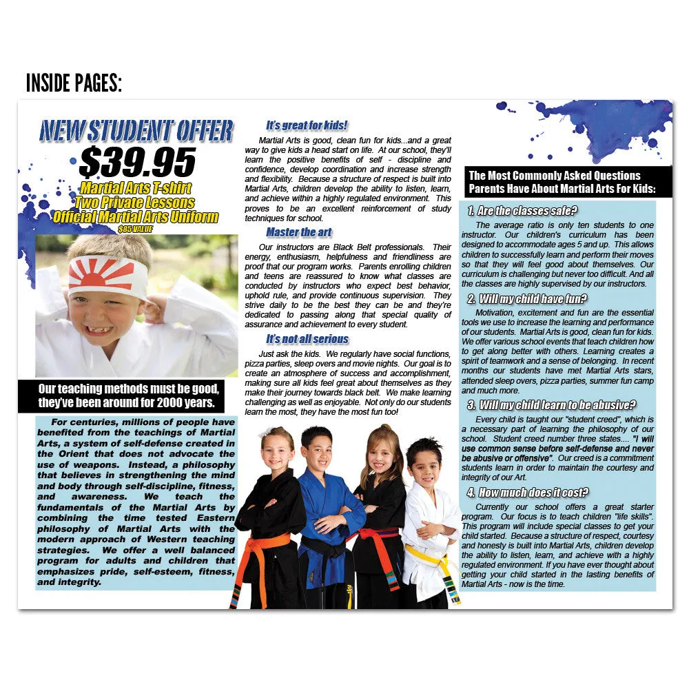 Martial Arts Brochure 01