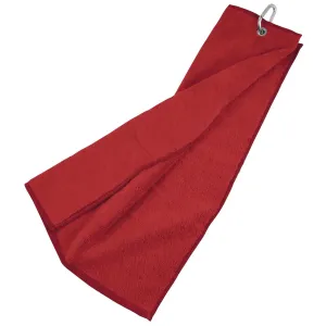 Masters Tri-fold Towel Red