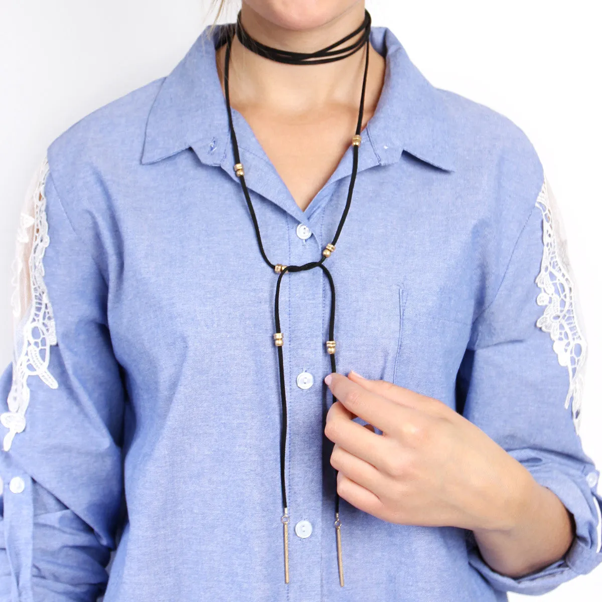 Matchstick Wrap Around Choker