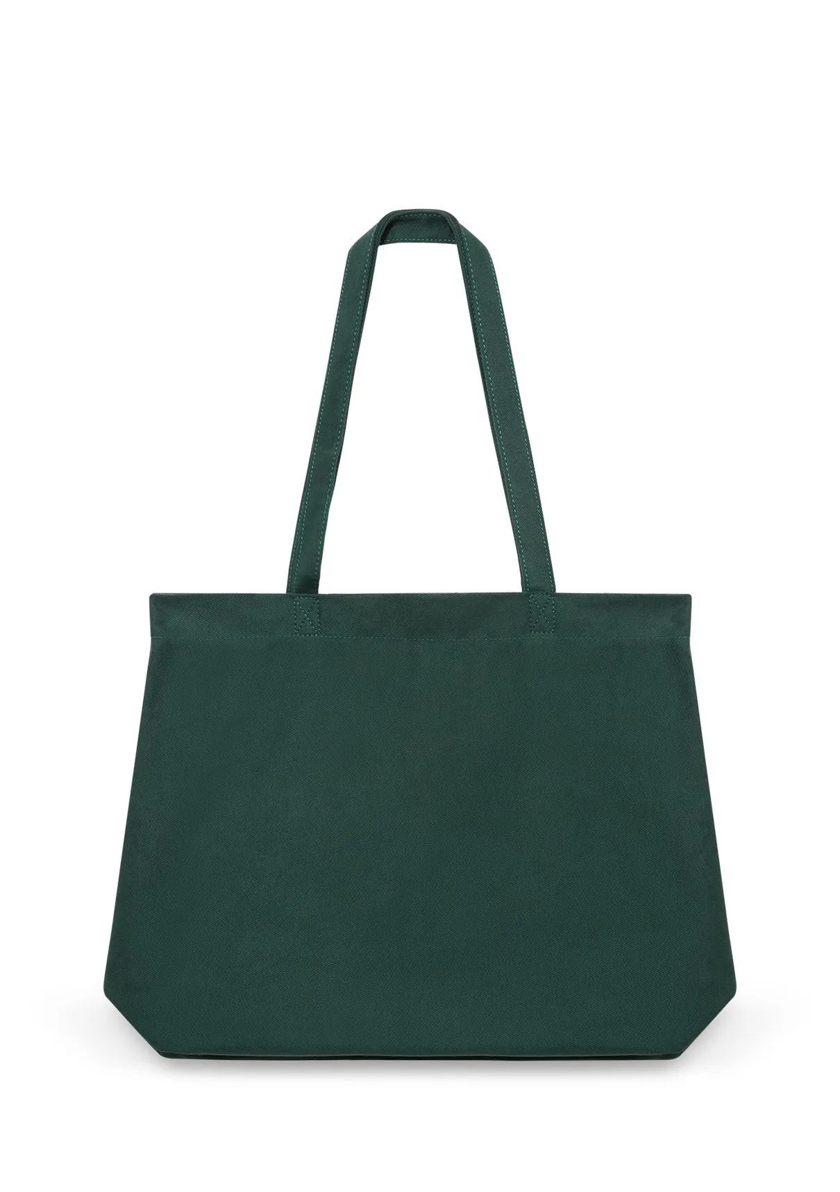 Mavi Logo Printed Green Shopper Bag