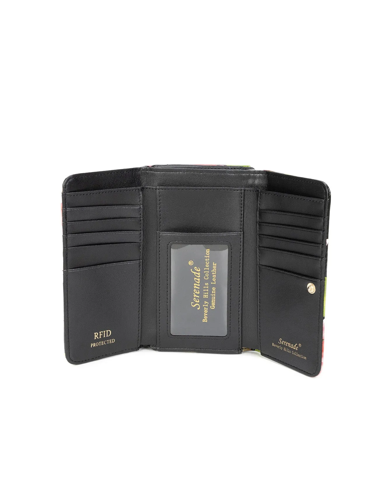 MAYUMI MED LEATHER RFID WALLET-WSN7602-SALE
