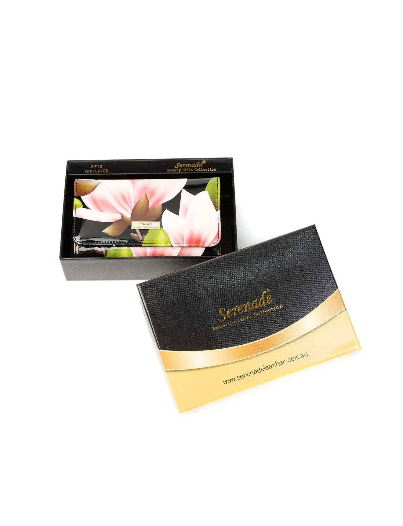 MAYUMI MED LEATHER RFID WALLET-WSN7602-SALE