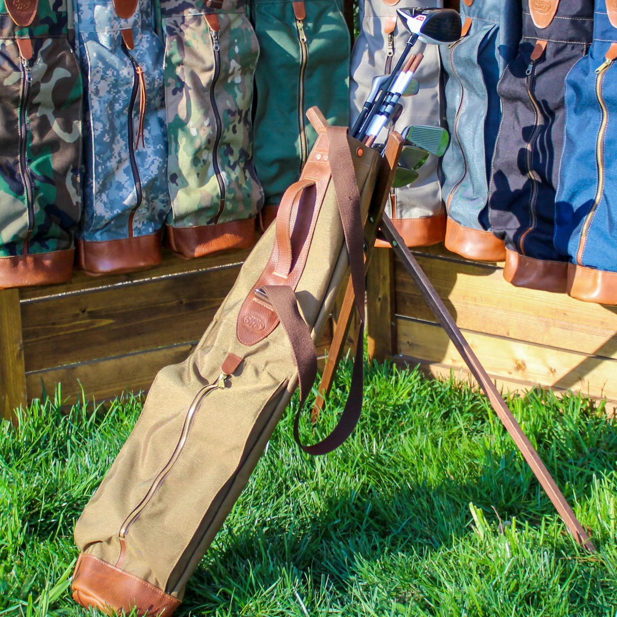 MB Coyote Brown Cordura Sunday Golf Bag
