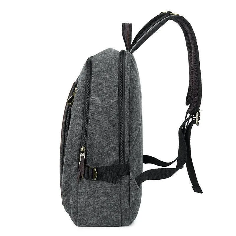 Mens 14 Inches Laptop Canvas Backpack