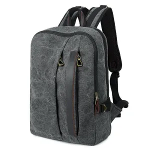 Mens 14 Inches Laptop Canvas Backpack