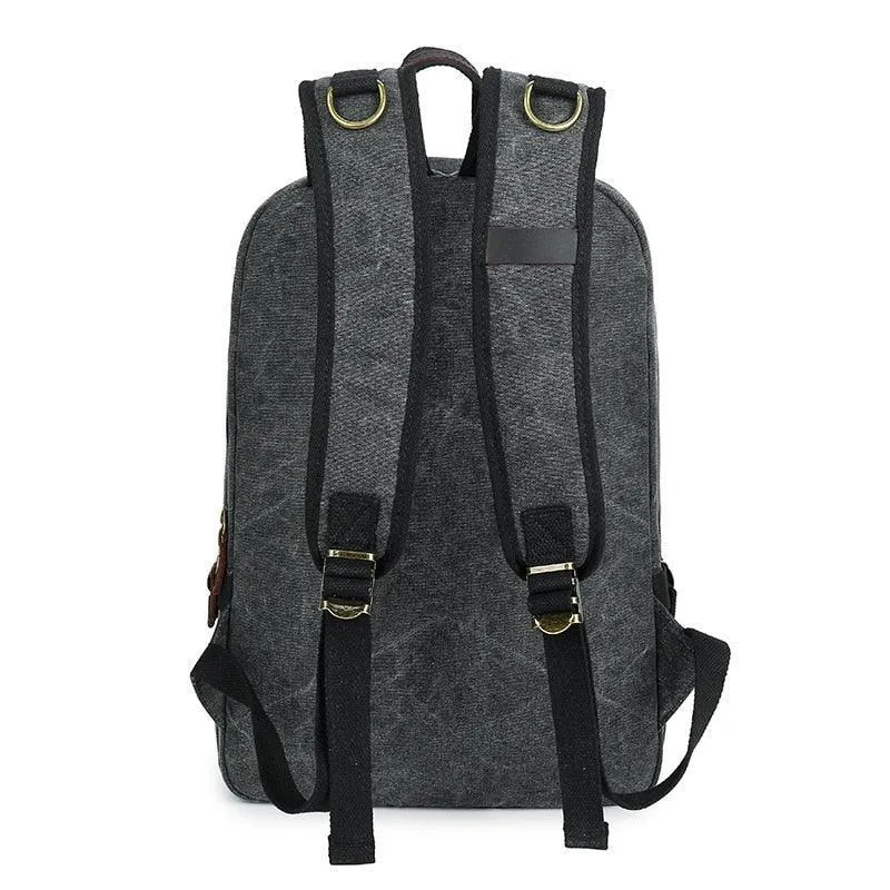 Mens 14 Inches Laptop Canvas Backpack