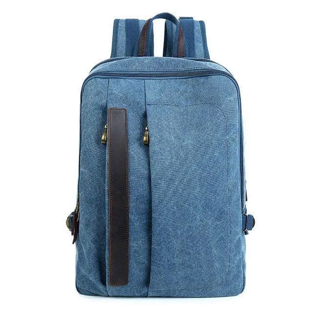 Mens 14 Inches Laptop Canvas Backpack