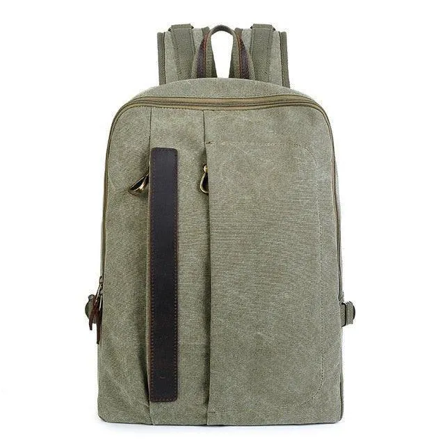 Mens 14 Inches Laptop Canvas Backpack