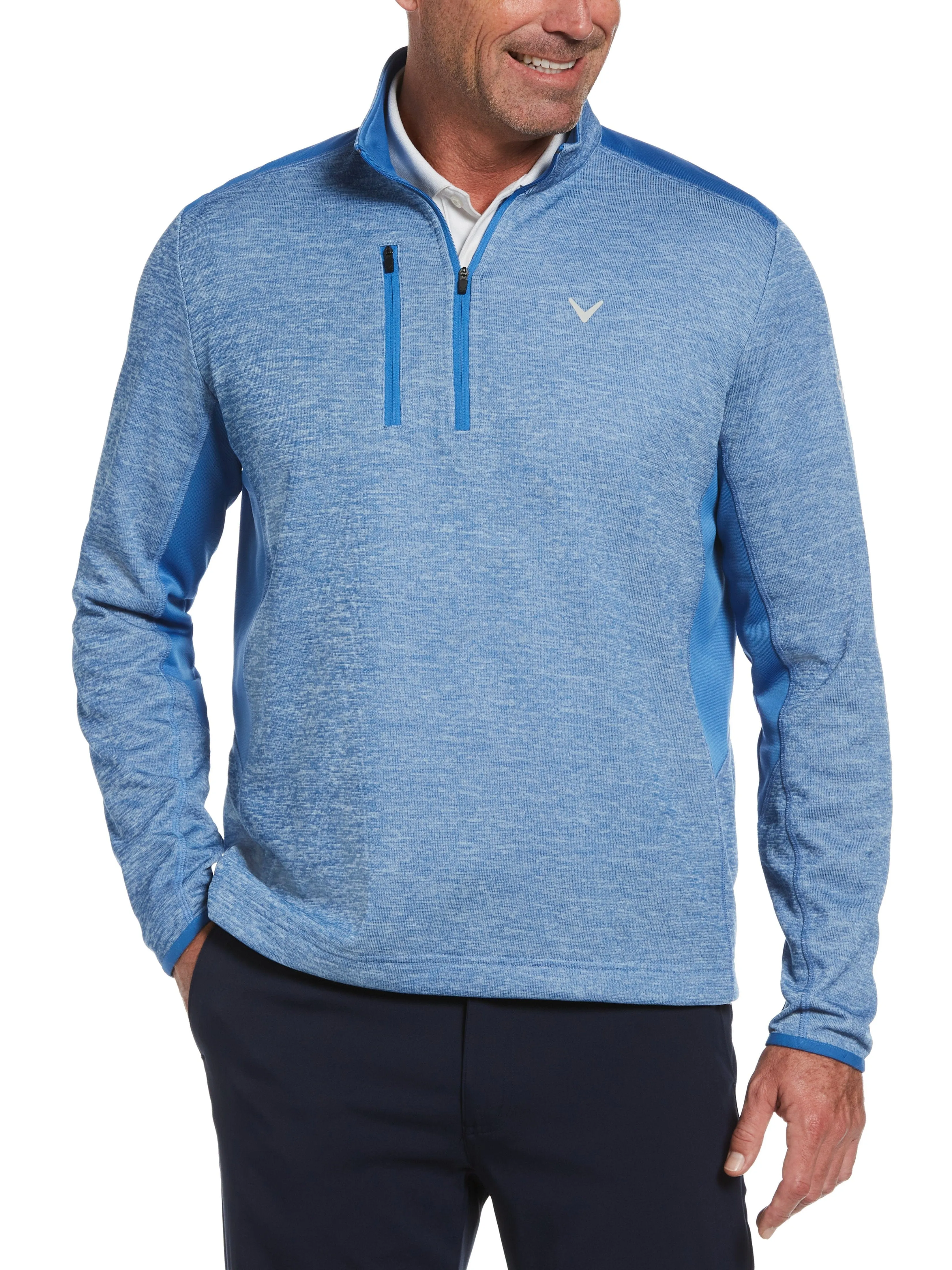 Mens Dual Action Aquapel Block Swing Tech™ 1/4 Zip Pullover