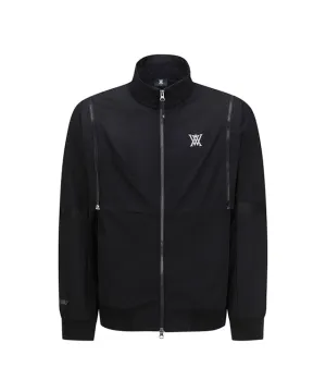 Men's Sleeve Detachable Point Jacket - Black