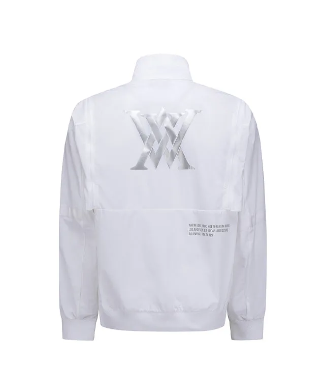 Men's Sleeve Detachable Point Jacket - White