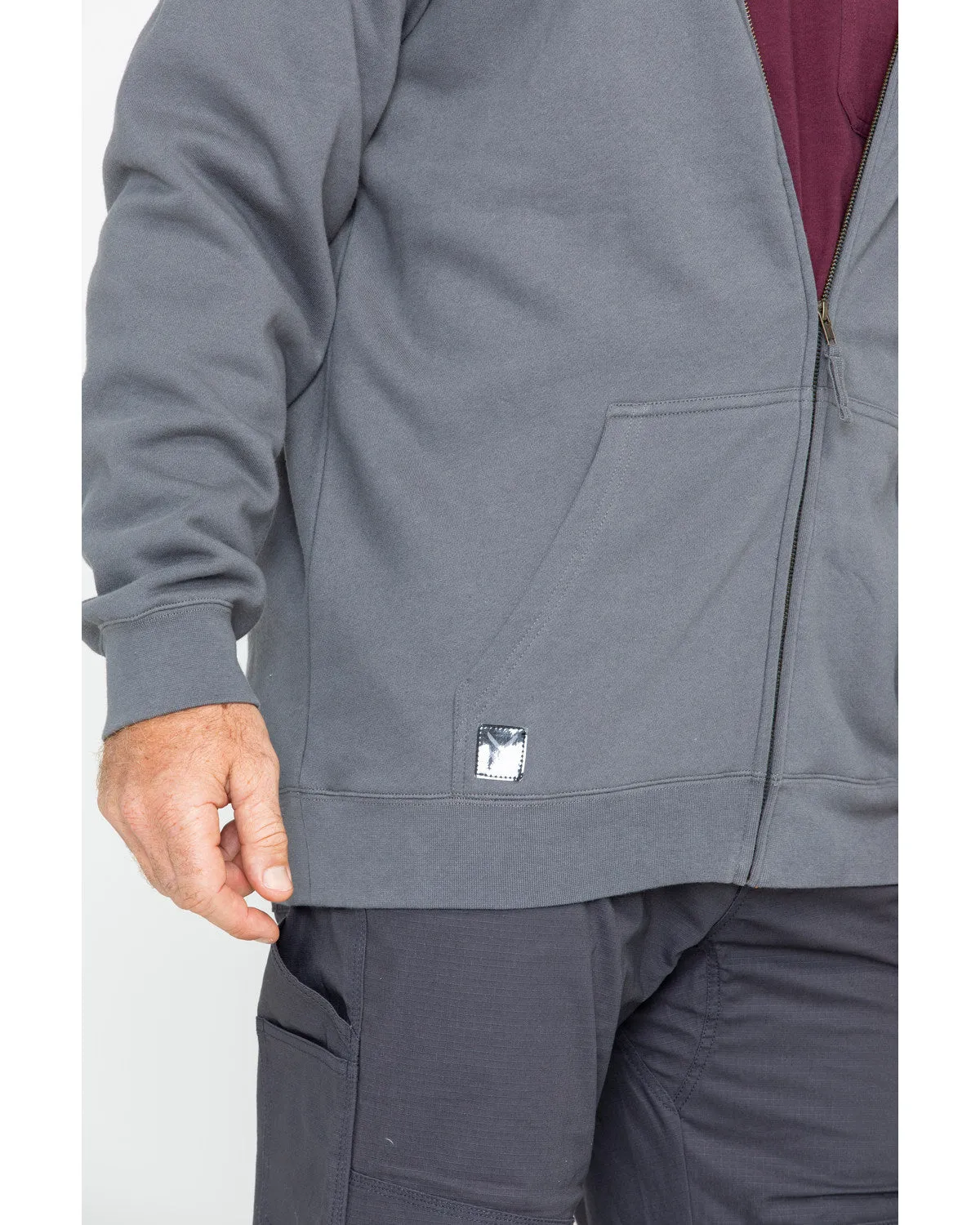 Men's Zip-Front Hooded Work Jacket