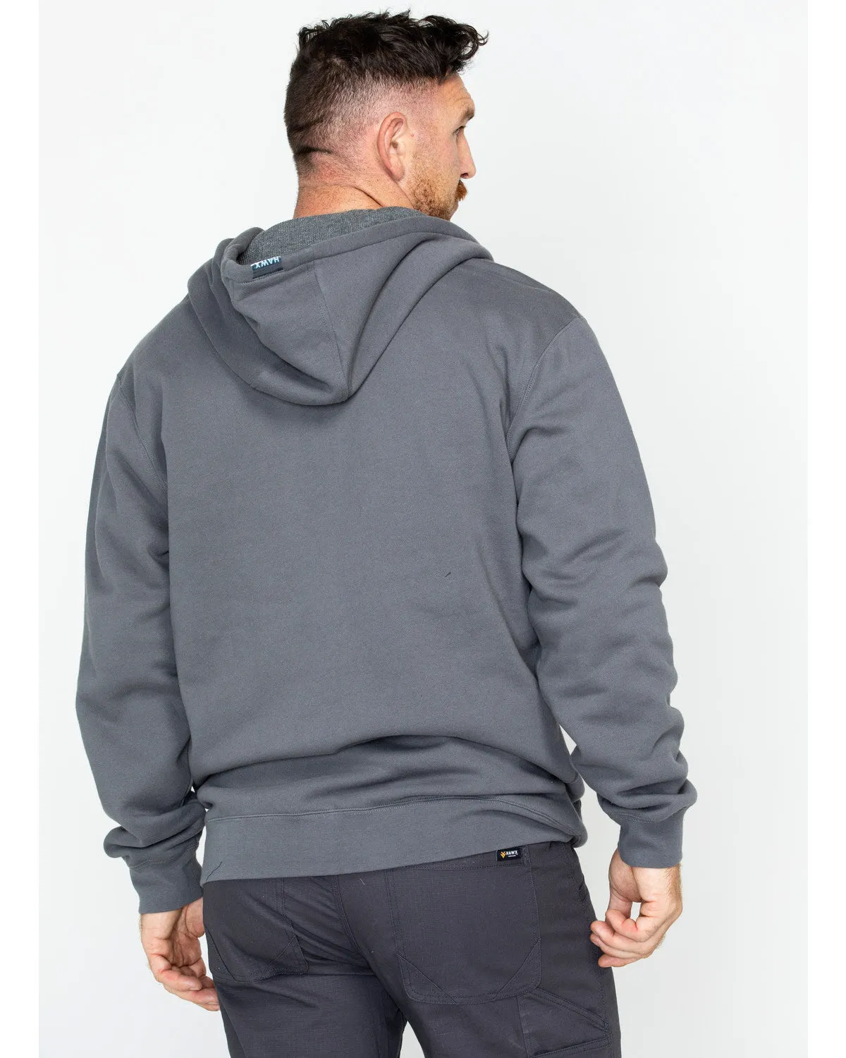 Men's Zip-Front Hooded Work Jacket