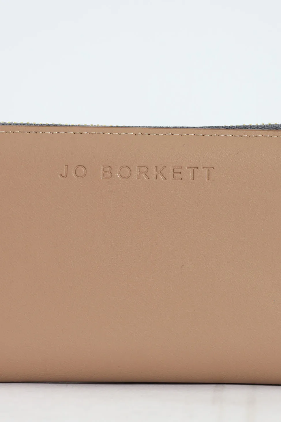 Meryl Smooth Zip Around Purse - Beige